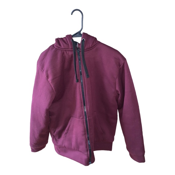 Urban Vintage Mens Winter Warm Fleece Hoodie Zip UP Sweater Jacket Hooded Coat M - Picture 1 of 10